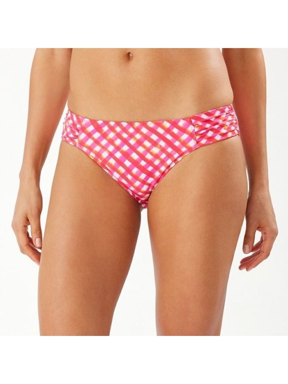 Tommy Bahama Harbour Island Gingham Reversible Hipster Bikini Bottoms NWT M